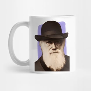 English Naturalist Charles Darwin illustration Mug